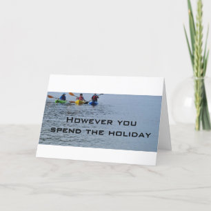 CARTES POUR FÊTES ANNUELLES LES NOËL DE KAYAKER-PROFITEZ DES VACANCES