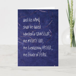 Cartes Pour Fêtes Annuelles Les noms du Messie Noël