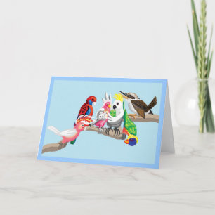 Cartes Pour Fêtes Annuelles Les oiseaux australiens sont si beaux