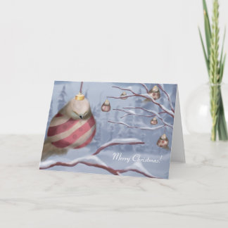 Cartes Pour Fêtes Annuelles Les oiseaux d'ornement