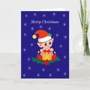 Cartes Pour Fêtes Annuelles Les Onze de Noël de Cute et les Snowflakes sur Blu