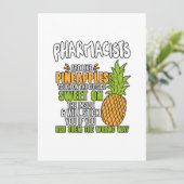 Cartes Pour Fêtes Annuelles Les Pharmaciens Sont Comme Des Ananas. (Debout devant)