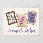 Cartes Pour Fêtes Annuelles Les plus chauds Warm Toaster Breakfast Pâtisseries (Devant)