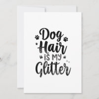 Les poils de chien sont mes paillettes typographie