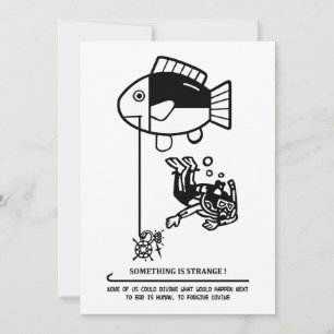 Cartes Pour Fêtes Annuelles Les poissons attrapent les humains