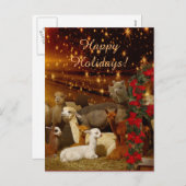 Cartes Pour Fêtes Annuelles Les postcards d'Alpaca (Devant / Derrière)