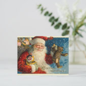 Cartes Pour Fêtes Annuelles Les postcards de Victorian Santa Christmas (Debout devant)