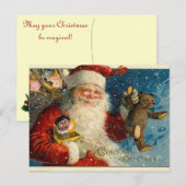 Cartes Pour Fêtes Annuelles Les postcards de Victorian Santa Christmas (Devant / Derrière)
