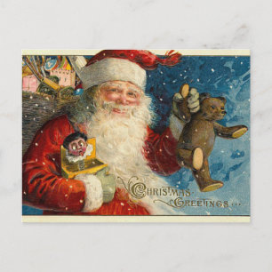 Cartes Pour Fêtes Annuelles Les postcards de Victorian Santa Christmas