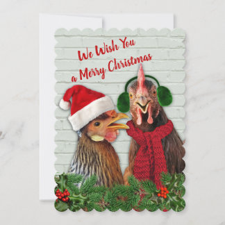 Cartes Pour Fêtes Annuelles Les Poulets Vous Souhaitent Un Joyeux Noël