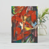 Cartes Pour Fêtes Annuelles Les renards, points d'infini par Franz Marc (Debout devant)