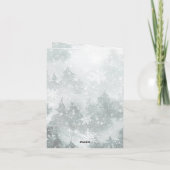 Cartes Pour Fêtes Annuelles Les Rennes Forestiers Des Bois Sont Heureux (Dos)