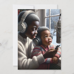 Cartes Pour Fêtes Annuelles Les rimes hivernales : Les Frères Lient À Travers 