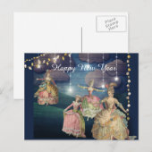 Cartes Pour Fêtes Annuelles Les Royals français dansent sous les lumières scin (Devant / Derrière)