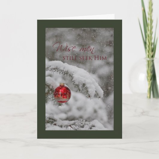 Cartes Pour Fêtes Annuelles Les sages le cherchent (Devant)