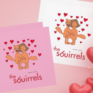 Cartes Pour Fêtes Annuelles Les Sbuirrels Ed et Mary Valentine
