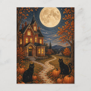 Cartes Pour Fêtes Annuelles Les Sentinelles de la Lune d'Automne