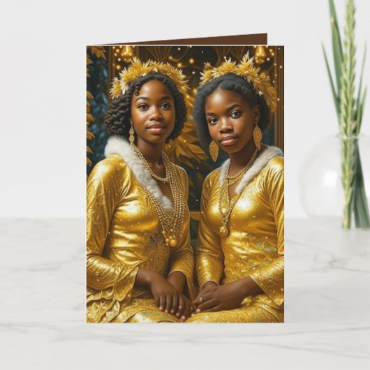 Cartes Pour Fêtes Annuelles Les soeurs Brown de Bela sont comme les étoiles (Devant)