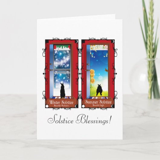 CARTES POUR FÊTES ANNUELLES LES SOLSTICES (Devant)