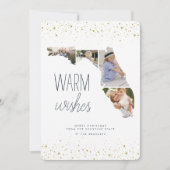 Cartes Pour Fêtes Annuelles Les souhaits chauds | Multi Photo Floride (Devant)