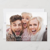 Cartes Pour Fêtes Annuelles Les souhaits chauds | Photo complète Ruby Red Chri (Devant)