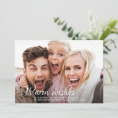 Cartes Pour Fêtes Annuelles Les souhaits chauds | Photo complète Ruby Red Chri (Debout devant)