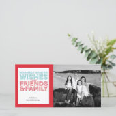 Cartes Pour Fêtes Annuelles Les souhaits les plus chauds (Debout devant)