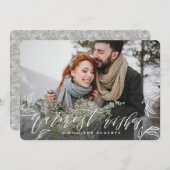 CARTES POUR FÊTES ANNUELLES LES SOUHAITS LES PLUS CHAUDS (Devant / Derrière)