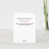 Cartes Pour Fêtes Annuelles Les sous-vêtements pour Noël ne signifient aucune (Dos)