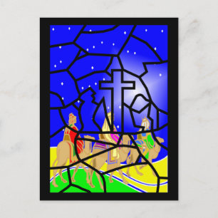 Cartes Pour Fêtes Annuelles Les trois Rois Christmas Postcard