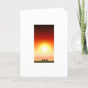 Cartes Pour Fêtes Annuelles Les trois Rois Sunset 6