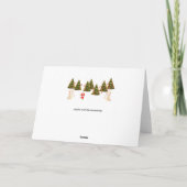 Cartes Pour Fêtes Annuelles Les vacances de la crosse (Dos)