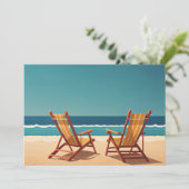 Cartes Pour Fêtes Annuelles Les vacances d'été (Debout devant)