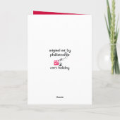 Cartes Pour Fêtes Annuelles les vacances du chat (Dos)