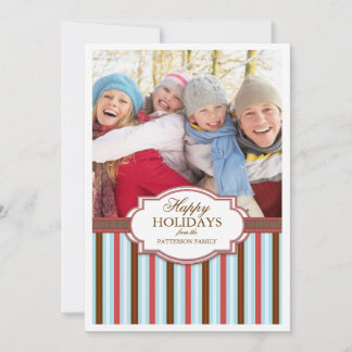 Cartes Pour Fêtes Annuelles Les vacances heureuses barrent la grande