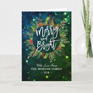 Cartes Pour Fêtes Annuelles Les vacances souhaitent la joyeuse et lumineuse