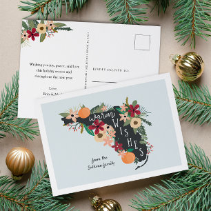 Cartes Pour Fêtes Annuelles Les Voeux Chauds De Floride