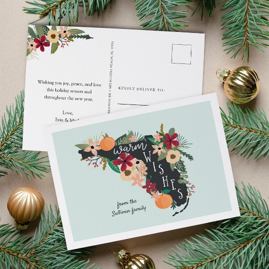 Cartes Pour Fêtes Annuelles Les Voeux Chauds De Floride