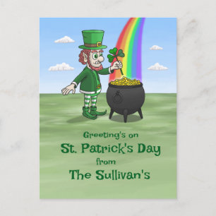 Cartes Pour Fêtes Annuelles Les voeux de la Saint-Patrick des Leprechauns