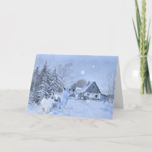 Cartes Pour Fêtes Annuelles Les Westies aiment l'hiver