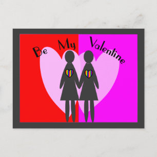 Cartes Pour Fêtes Annuelles Lesbian "Be my Valentine"-Cartes & Cadeaux
