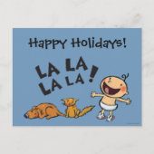 Cartes Pour Fêtes Annuelles Leslie Patricelli chante bébé avec des palmes lapi (Devant)