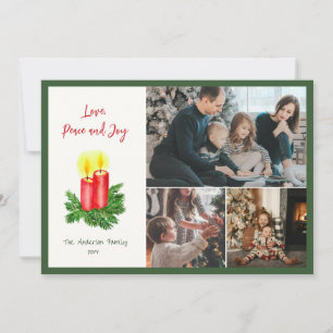 Cartes Pour Fêtes Annuelles L'esprit de Noël Aimer la paix et la joie 3 Photo
