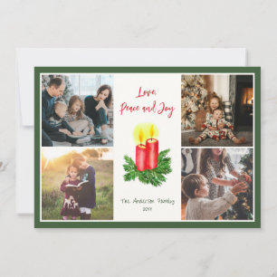 Cartes Pour Fêtes Annuelles L'esprit de Noël Aimer la paix et la joie 4 Photo