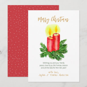 Cartes Pour Fêtes Annuelles L'esprit des bougies de l'Avent de Noël