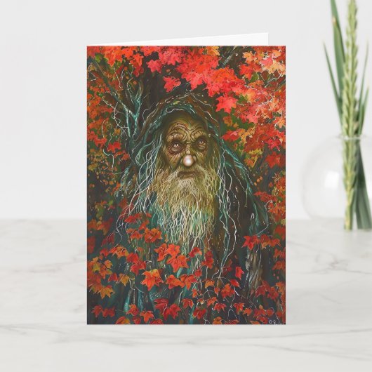 Cartes Pour Fêtes Annuelles L'esprit forestier Halloween (Devant)