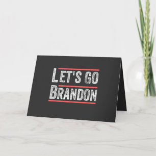 Cartes Pour Fêtes Annuelles Let Brandon Political Humour T-shirts