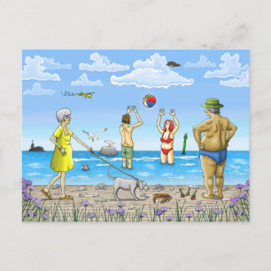 Cartes Pour Fêtes Annuelles L'été à la plage
