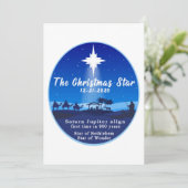 Cartes Pour Fêtes Annuelles L'étoile de Noël (Debout devant)