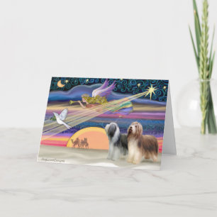 Cartes Pour Fêtes Annuelles L'Étoile de Noël - Les colons porteurs (deux)